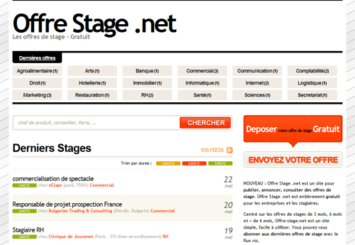 Offre stage