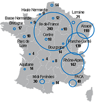 Localisation premiers emplois ingénieurs UTBM