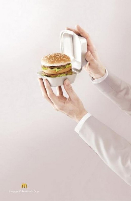 Publicité McDonald's pour la Saint Valentin