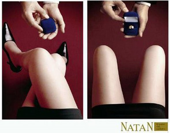 Publicité Natan Jewelry pour la Saint Valentin