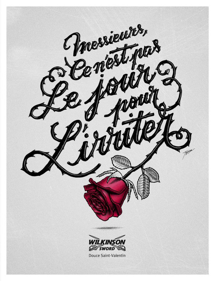 Publicité Wilkinson pour la Saint Valentin