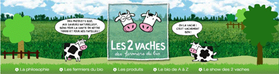 Bandeau Deux vaches de Danone