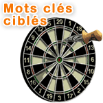 Les options pour cibler les mots clés