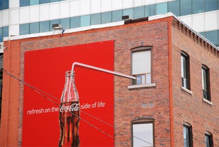 Publicité Coca Cola Street marketing