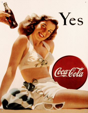 Publicité Coca Cola Pin Up