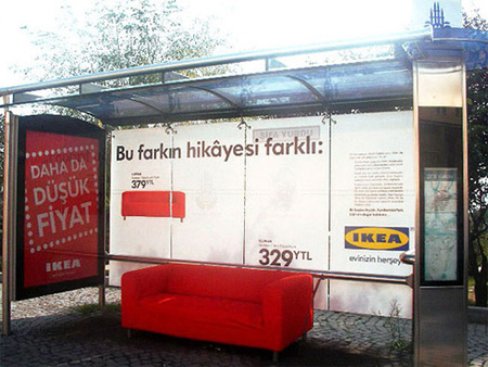 Campagne street marketing IKEA