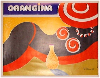Publicité Orangina par Bernard Villermot