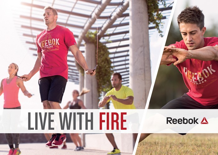 Publicité Reebok Live With Fire